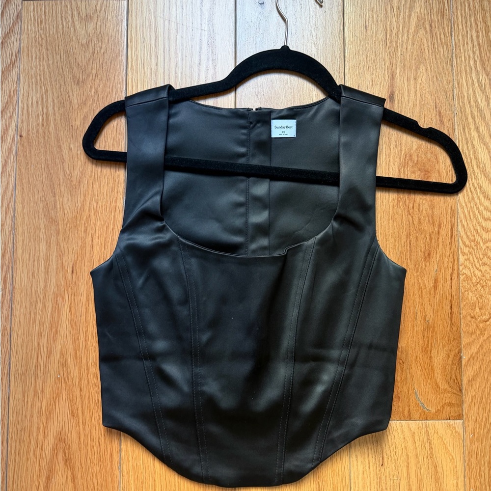 Sunday Best Black Crop Top